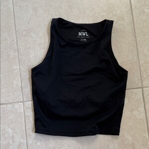 Madewell Black Crop Top
